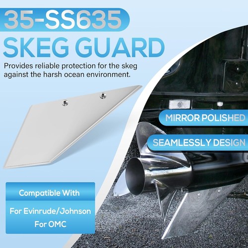 Skeg Repair Kit 35-SS635 Marine 316 Steel for Johnson/Evinrude 90-140HP OMC I/O - Picture 2 of 23