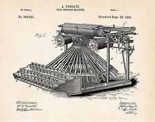 Unique Gifts Ideas For Writers Authors Screenwriters Gift 1896 Patent Art Print