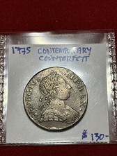 1775 Great Britain Non Regal Evasion Halfpenny High Grade Chocolate Brown