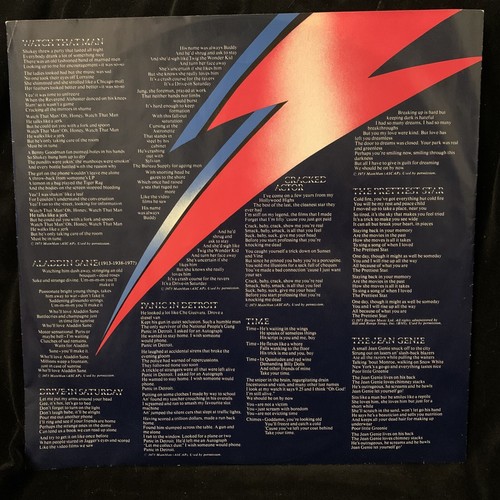 DAVID BOWIE - Aladdin Sane - RCA LP gatefold with inner sleeve - NM Test - Picture 5 of 8