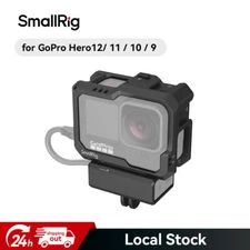 SmallRig Camera Cage with Cold Shoe Mounts for GoPro Hero12/ 11 / 10 / 9 -3083C