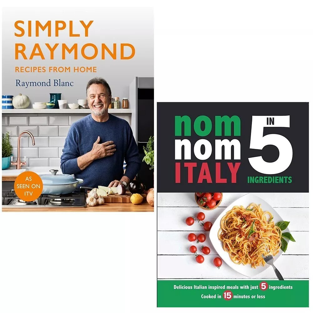 Simply Raymond Blanc (HB), Nom Nom Italy In 5 Ingredients Iota 2 Books Set