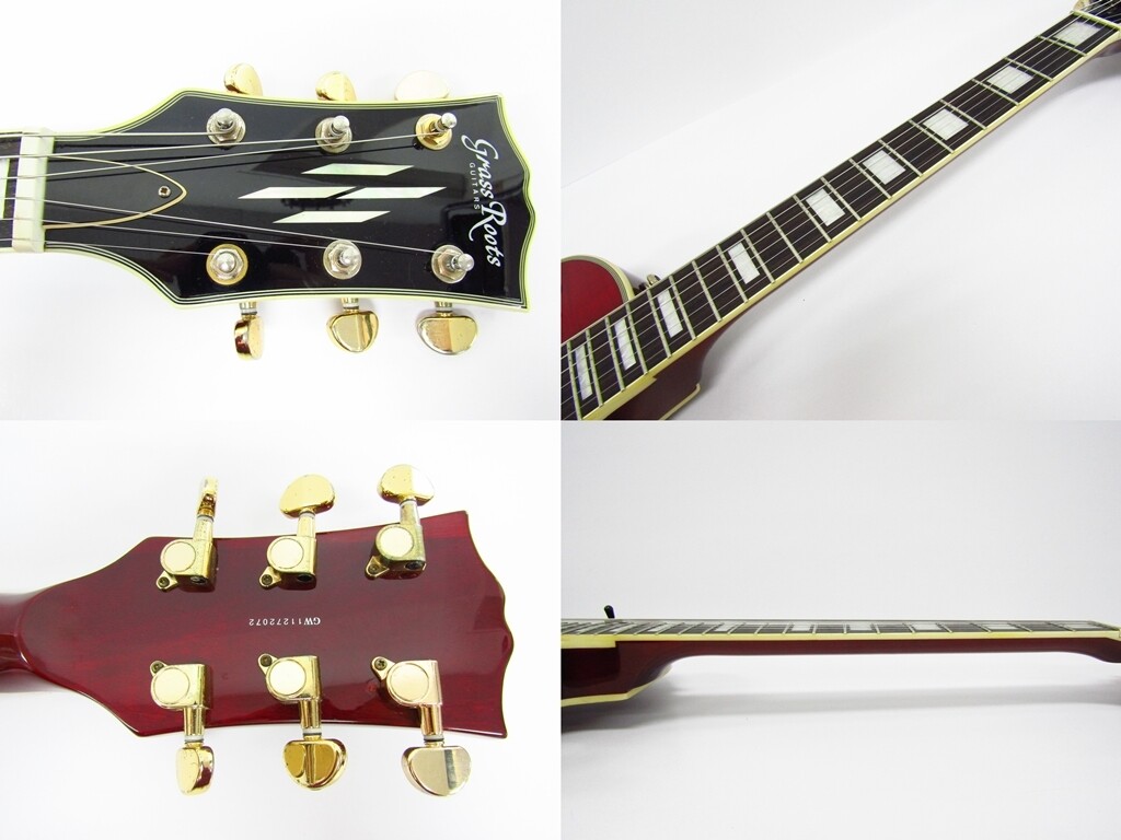 【超美品】Grass Roots Les Paul /Gibsonソフトケース付 Electric Guitar Grass Roots G-LP-55C Cherry Sunburst S/N