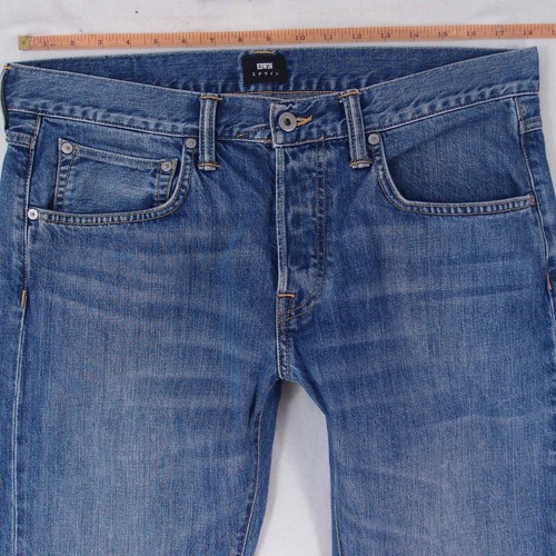 Uomos EDWIN ED55 REGULAR TAPERED Affusalato Blu Jeans W34 L34 | eBay