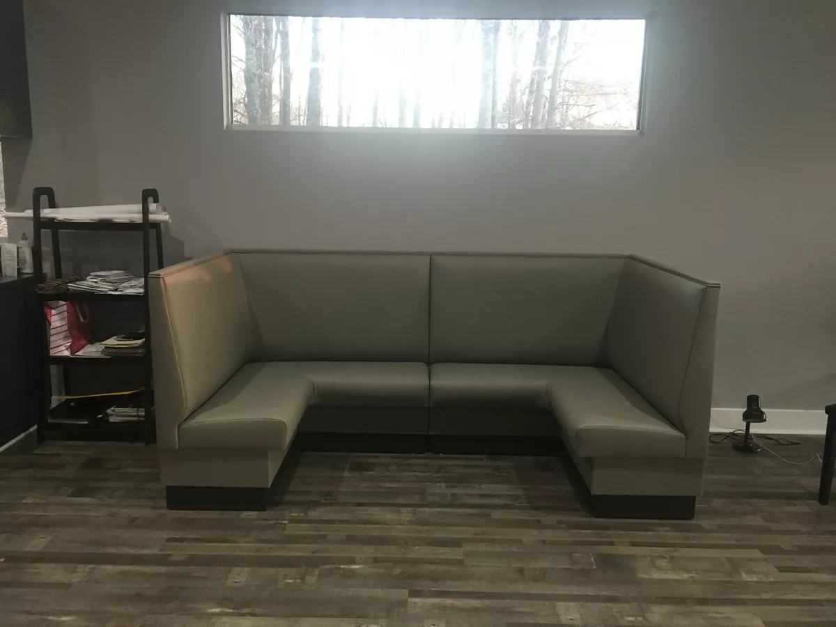 Upholstered l shaped bench deals