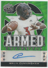 2022 Leaf Metal Draft Rookie Auto Malik Cunningham Armed & Dangerous 1/7 SSP