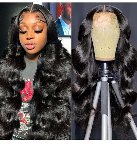 13x6 Body Wave Lace Front Wig, Human Hair, Glueless, Pre-Plucked