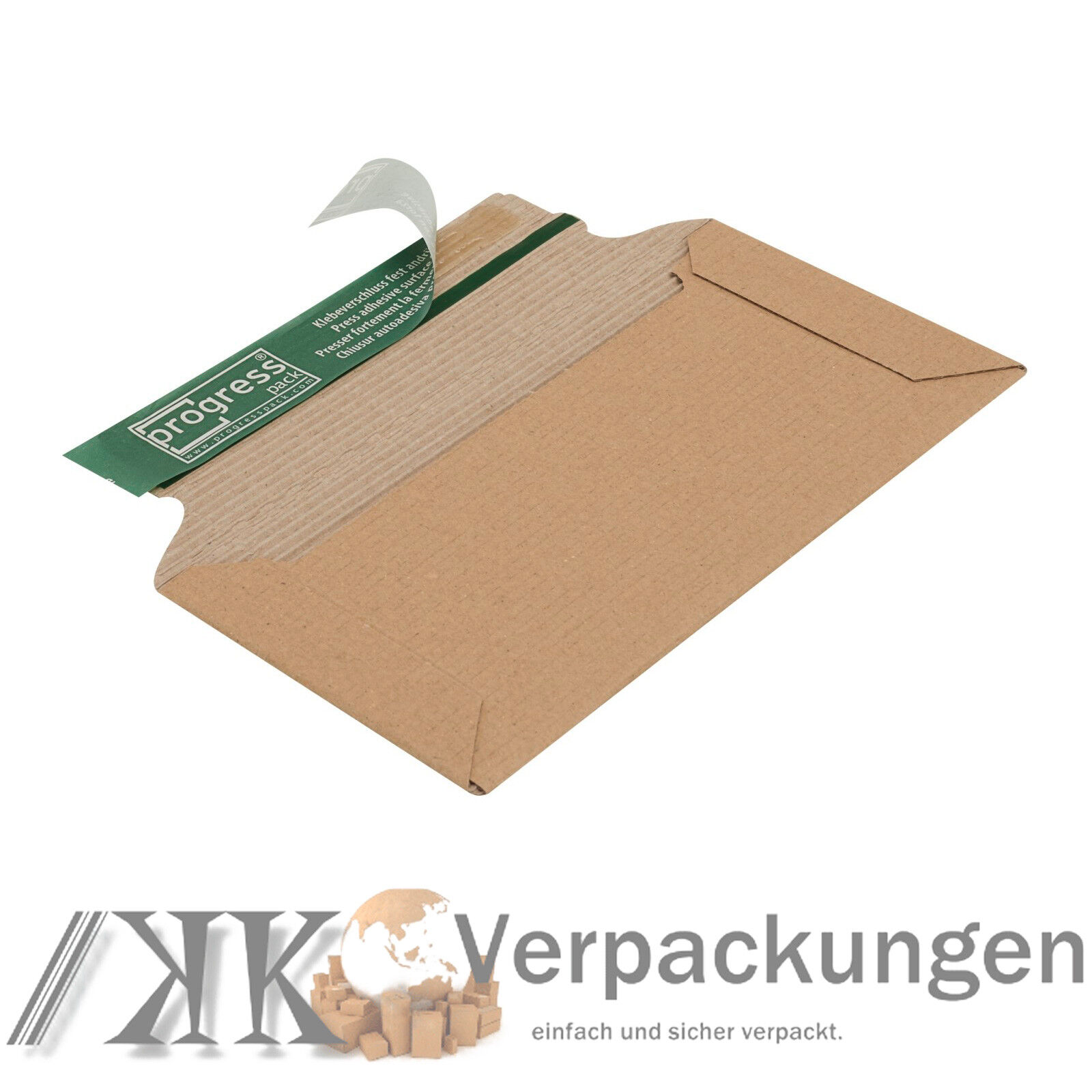Details zu  1000 Versandtaschen aus offener Wellpappe DIN lang 220 x 110 x 32 mm Kartons 2022 Frühling / Sommer