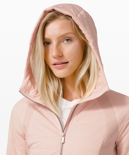 Sudadera con capucha con cremallera Lululemon Dynamic Movement ~talla: 4,6,8~marfil claro y rosa seda nueva con etiquetas - Imagen 4 de 14