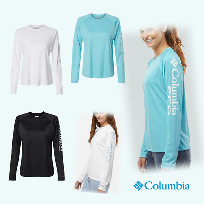 Always Cool Feel!  Womens Columbia 212485 PFG Tidal Tee Long Sleeve Shirt NWT
