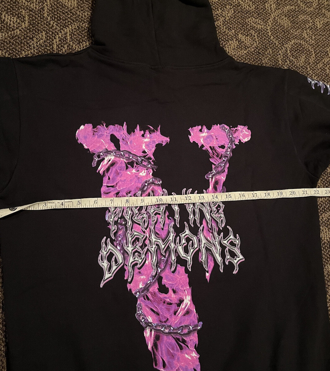 Vlone×Juice Wrld★プリント パーカー Neon Hoodie JUICE WRLD X VLONE HOODIE – NO SEPARATION LLC