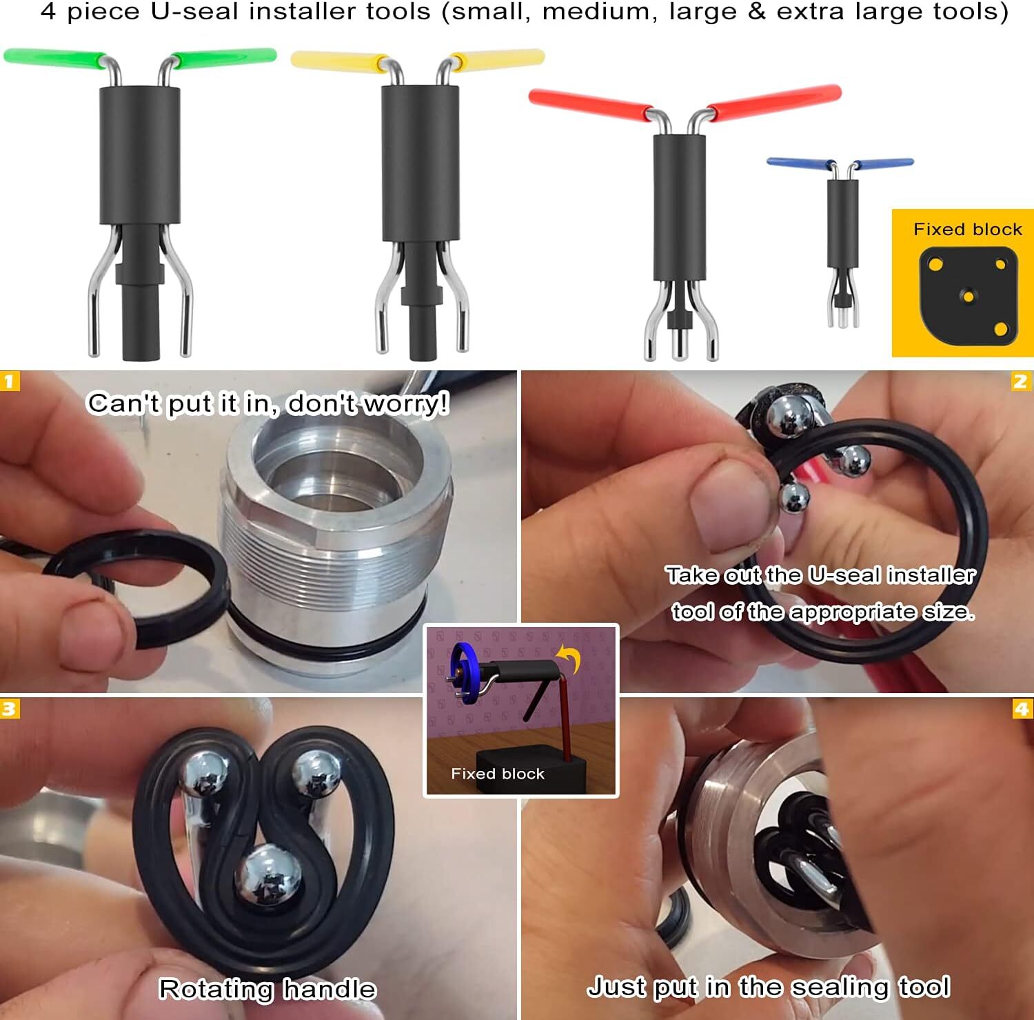 Hydraulic Cylinder Repair Tool kit For loaders, backhoes Include gland wrench eBay