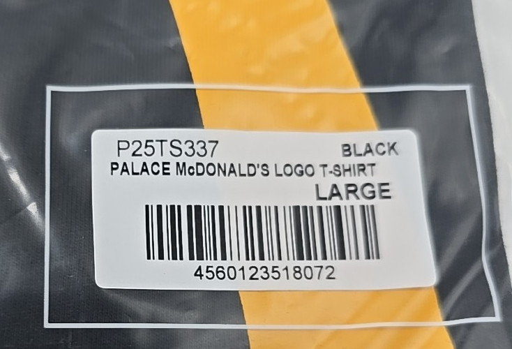 Palace x McDonald's Logo T-shirt  Skateboard size  L  Brand new Sealed thumbnail 10