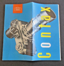 VTG Zeiss Ikon Contax Brochure Catalog Carl Zeiss 23 Pages Photographer