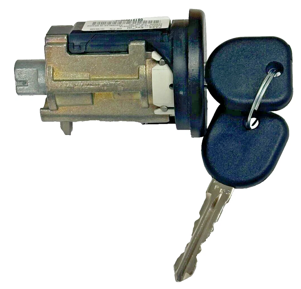 Pontiac Grand Prix 2004-2008 cilindro de bloqueo de encendido con 2 llaves nuevo fabricante de equipos originales 19207987 Foto 3 de 4