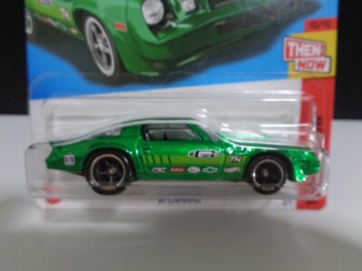Hot Wheels 2022 Super Treasure Hunt '81 Camaro Green US Card STH