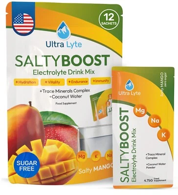 Ultra Lyte Electrolytes Drink Mix - Sugar-Free - 12 & 24 Sachets - Rehydration
