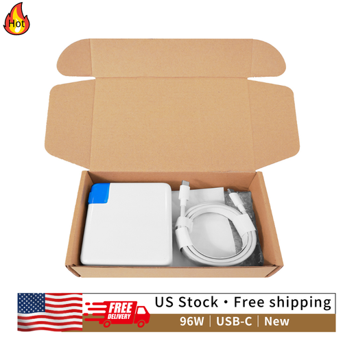 96W USB-C Power Adapter For MacBook Pro A2166 – Replacement Charger For Apple 16" Laptop