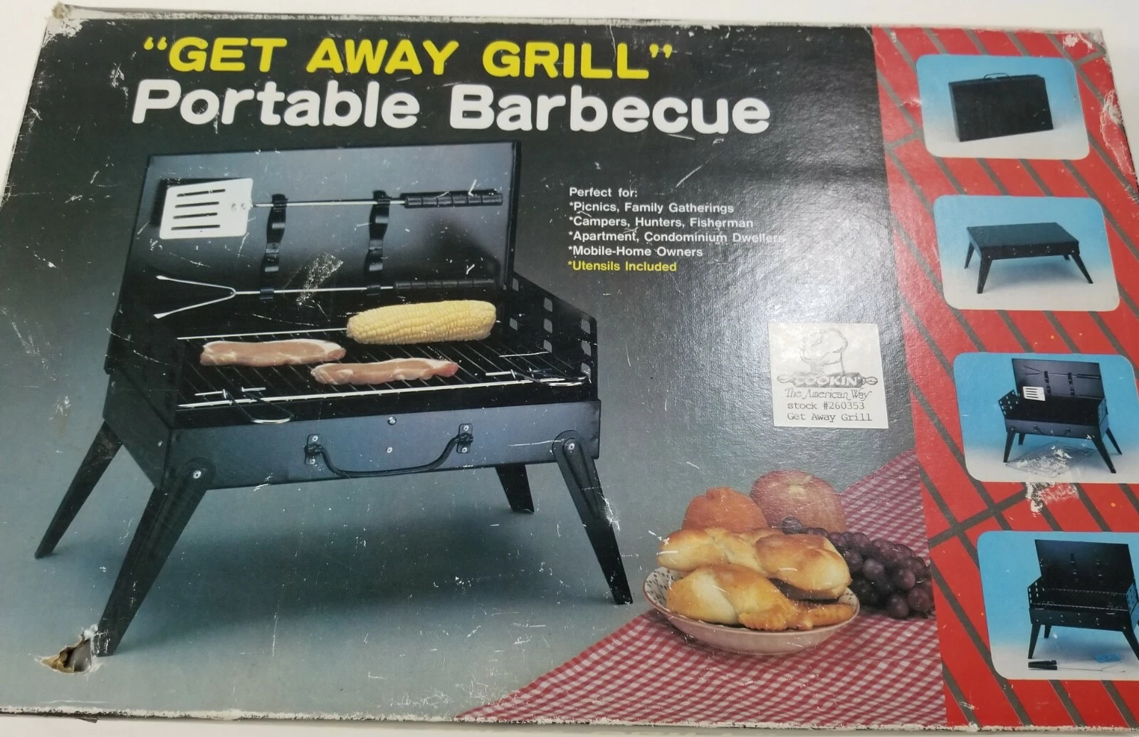 "Get Away Grill" Portable Barbecue
