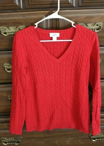 red cable knit jumper womens