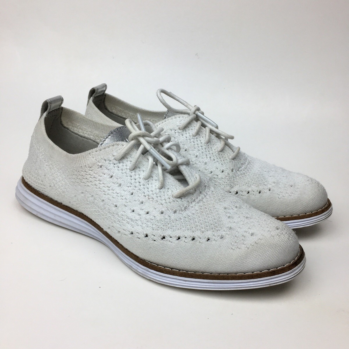 Cole Haan 2.ZERØGRAND Wingtip Oxford Women's Shoes White