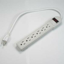 UL Listed 6 - Outlet 15A Power Strip 14AWG Surge Protector