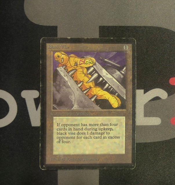 1 Black Vise (0407) Beta Artifact MtG Magic old school 93/94 eBay