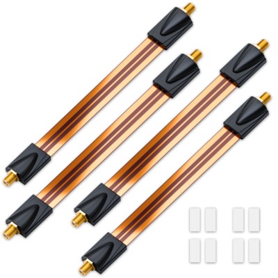 deleyCON 4x SAT Fensterdurchführung Flachkabel SAT Kabel HD Fenster Durchführung