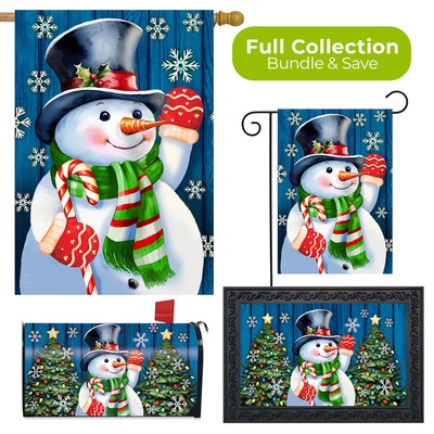 Briarwood Lane Candy Cane Snowman Four Piece Collection