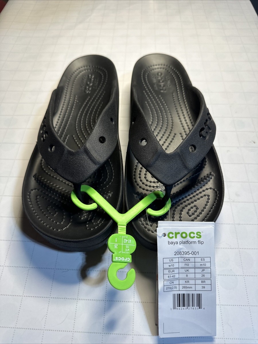 ◆CROCS◆ Women's Baya Platform Flip WT 24SWSD208395 Crocs Women's Baya Platform Flip-Flop Sandals - Walmart.com