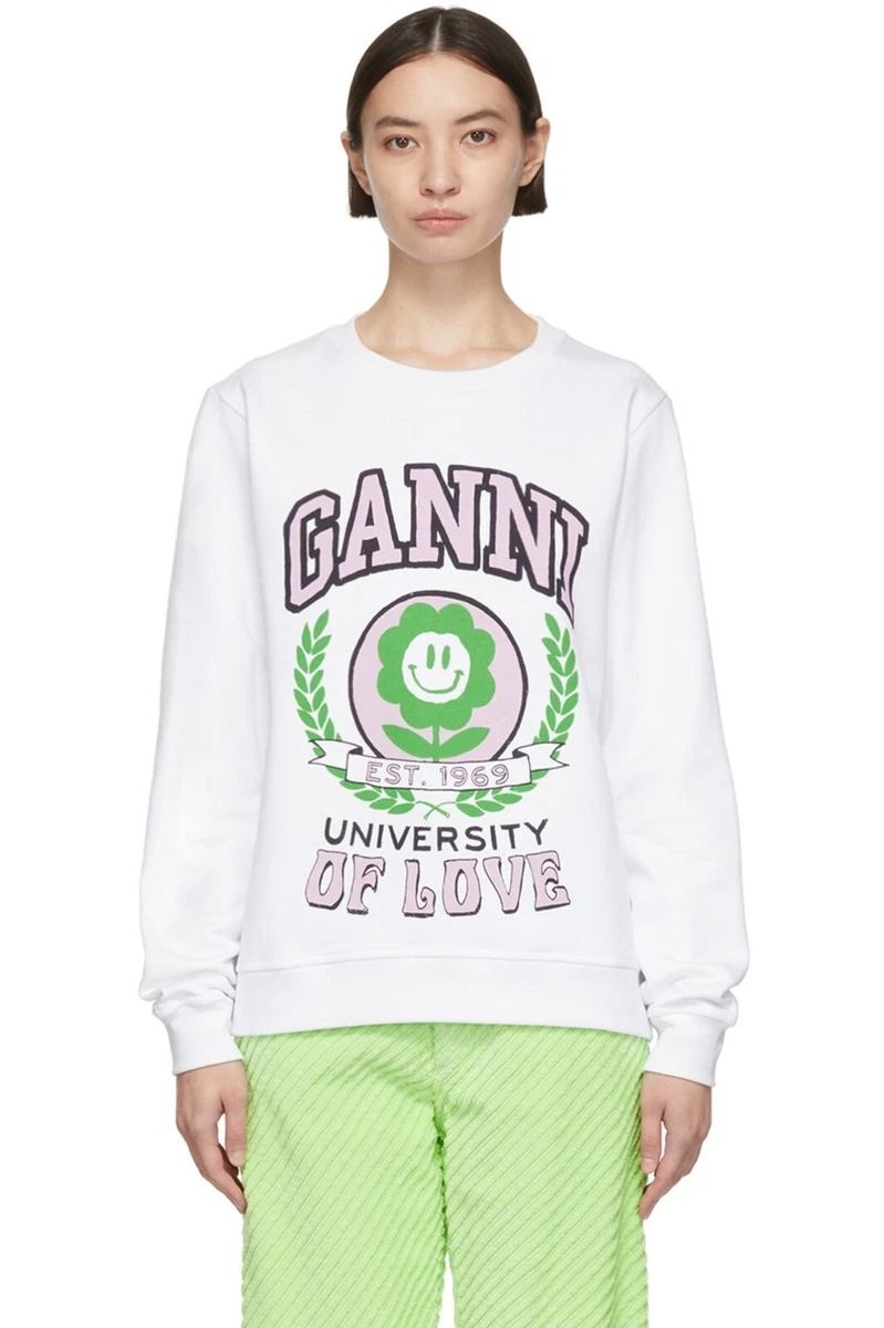 GANNI University of Love Sweatshirt Small NWT eBay