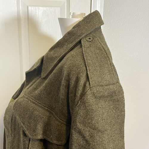 Vintage Military Jacket Tip Top Tailors Womens Battle Dress Blouses Serge 1950s - Picture 7 of 12