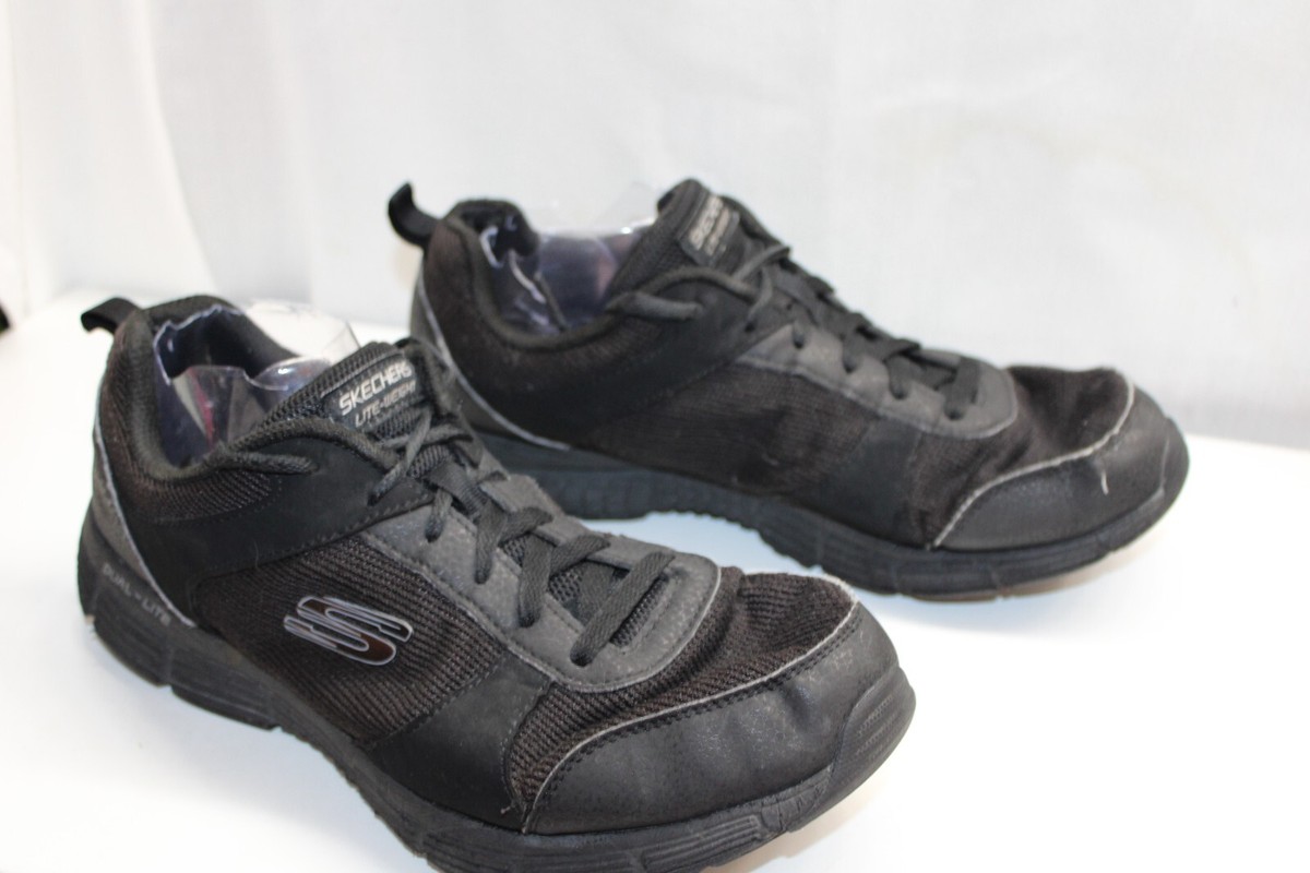 Skechers Dual-Lite Black Athletic Running Shoes 56208WR  display picture 1