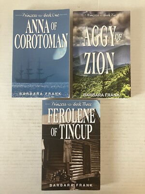 Lot 3 Barbara Frank Fiction Novels Princess Book 1-3 Paperback