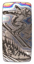 10 ozt 999 Fine Silver Art Bar- SKY JUMPER - ADAMO TECHNE - Limited Edition 88.87 per troy oz