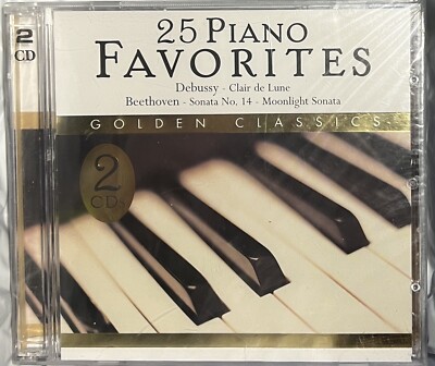 25 Piano Favorites [2 Audio CDs, 056775481520] Golden Classics | eBay