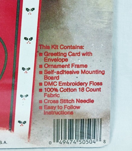 The New Berlin Co Co Counted Cross Stitch Grußkarten Set & Ornament Rudolph - Bild 2 von 3