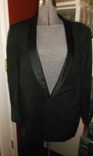 VTG After Six by Rudofker Black Formal Tuxedo Jacket Shawl Collar