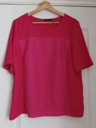 MARKS AND SPENCER Pink Tunic Top Size 16 - Picture 1 of 5