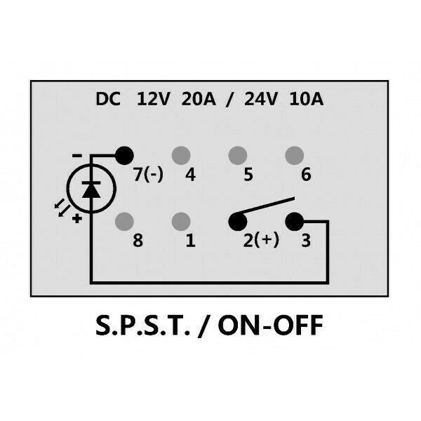 Red Light Marine Boat Rocker Switch 20A 12V MAstercraft X-10