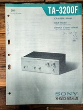 Sony TA-3200F Amplifier Service Manual Original 