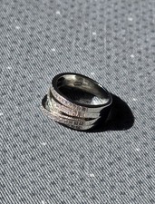 Sterling Silver Ribbon Ring - Size R