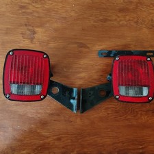 Grote 5370 5371 9130 Tail Lights Trailer Truck Rv Chassis L R Pair W Brackets