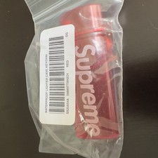 Supreme Red Waterproof Lighter Case Keychain SS20 New NIB Box Logo For Bic