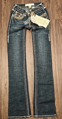 Laguna Beach Sunset Tan, Size 24 Swarovski 90's Y2K NWT. 