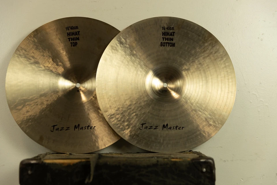 Masterwork 16" Jazz Master Thin Hi Hat Cymbals 993g 1134g - Image 2 of 2