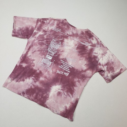 Suck-My (Brand) Red/White Tie Dyed Perfect Nonsense T-Shirt Sz XL EX RARE!!!