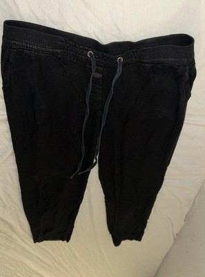 Mango Basics Medium Faded Black Pedal Pusher Lounge Pants