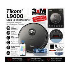Tikom L9000 Saugroboter Wischfunktion LiDAR 4000Pa App 150 Min Retoure