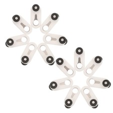 60 Pcs Metal Curtain Track Gliders Carriers Mounted Ceiling Pulley